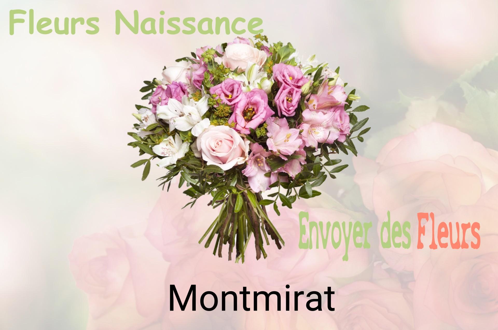 Bouquet de fleurs de naissance livré à Montmirat